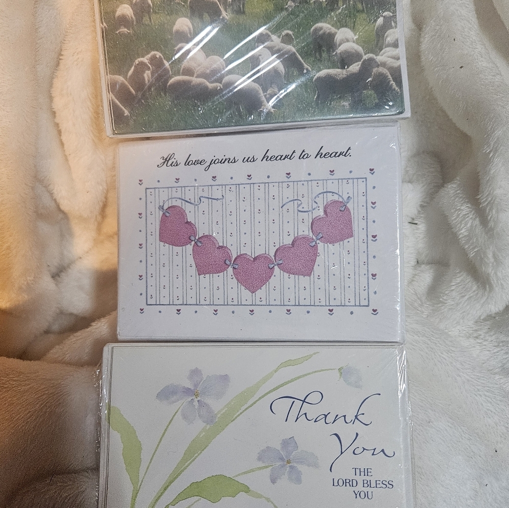 3 Sets Of 8 Cards Unopened New In Pkg.